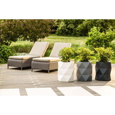 Bloempot MODENA - 46x23x54cm - antraciet