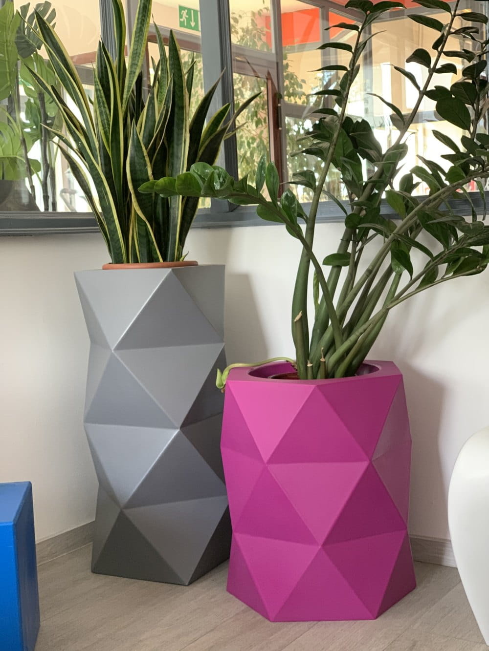 Bloempot MODENA - 46x23x54cm - antraciet