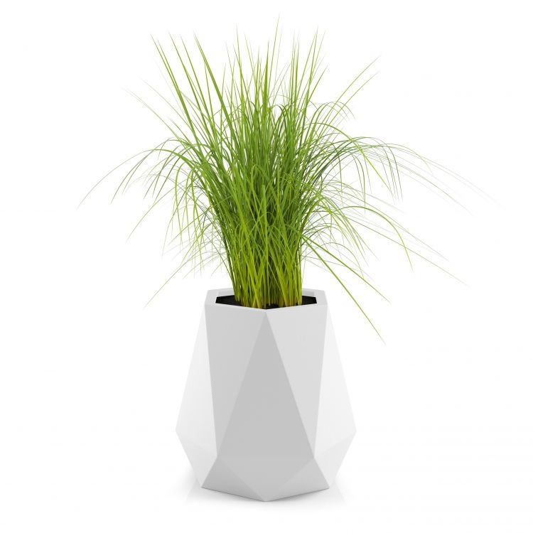 Bloempot FLAVI - 47x29x54cm - wit
