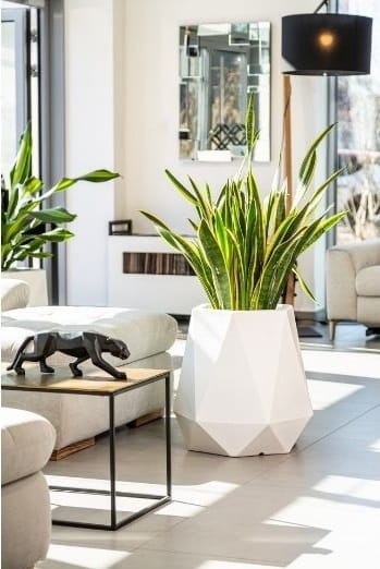 Bloempot FLAVI - 47x29x54cm - wit