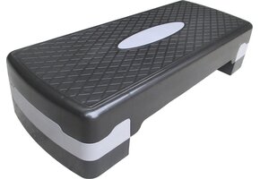 Aerobic step  - zwart grijs - verstelbaar - 67x28 cm