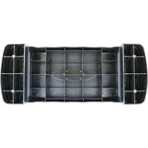 Aerobic step - zwart grijs - verstelbaar - 67x28 cm