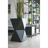 Bloempot - VALENCIA - 32x25x70cm - antraciet