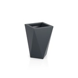 Bloempot - VASO - 25x25x59 cm - antraciet