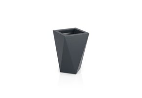 Bloempot - VASO - 25x25x59 cm - antraciet