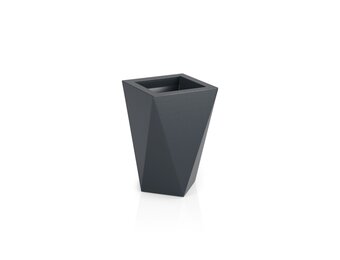 Bloempot - VASO - 25x25x59 cm - antraciet