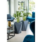 Bloempot - VASO - 25x25x59 cm - antraciet