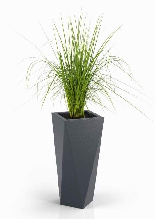 Bloempot - VASO - 20x20x72cm - antraciet
