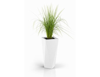 Bloempot - VASO - 20x20x72cm - wit