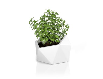 Bloempot - VESARI - 60x69x45,8cm - wit