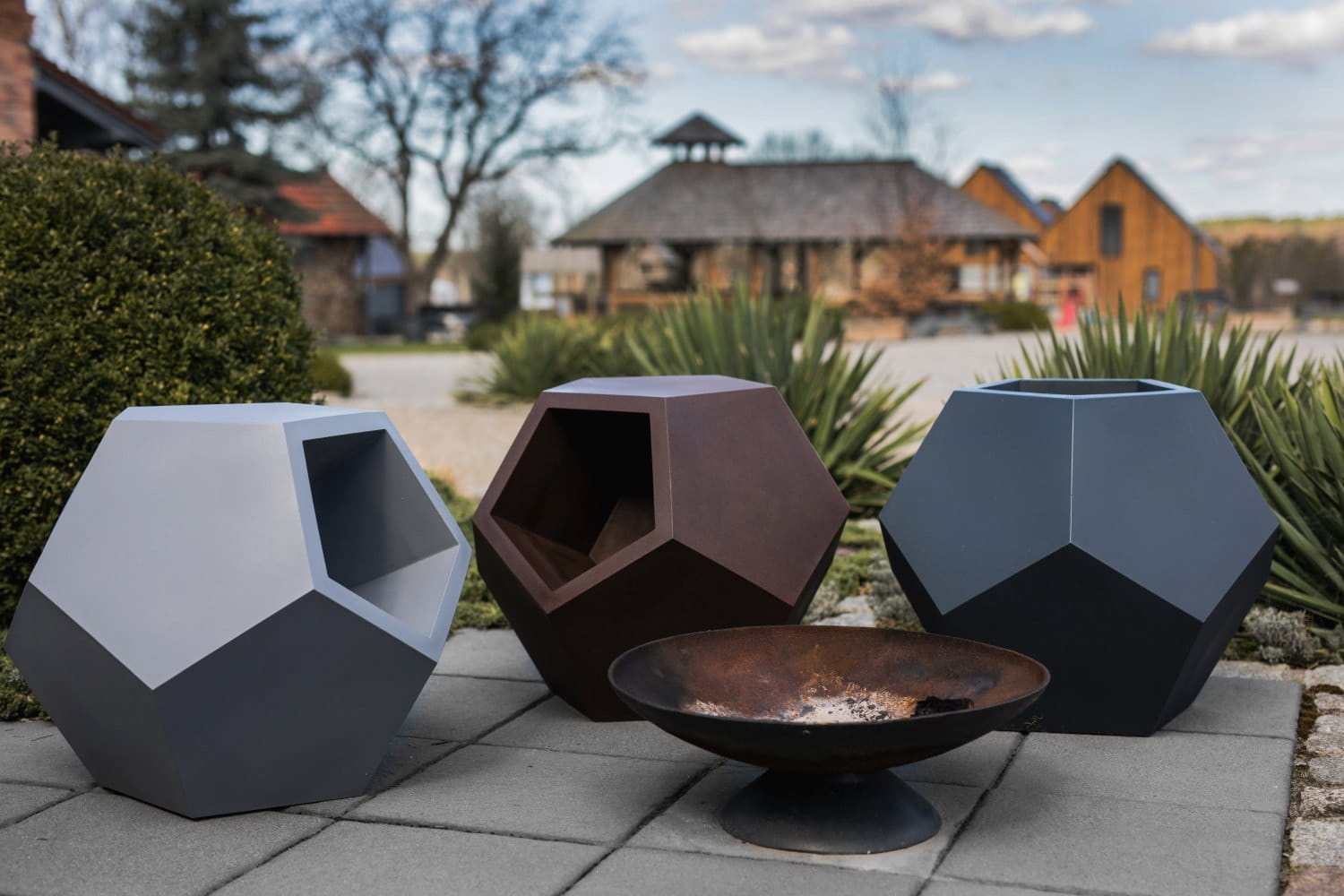 Bloempot - ALMA - 62x62x53cm - antraciet
