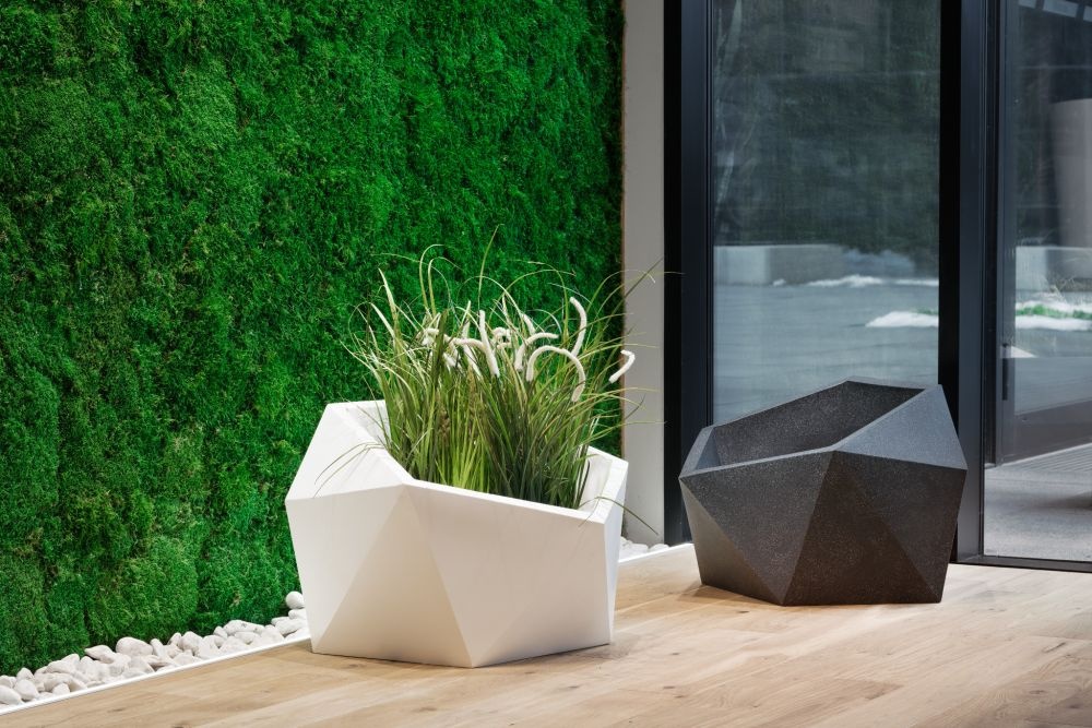 Bloempot - VESARI - 60x69x45,8cm - antraciet