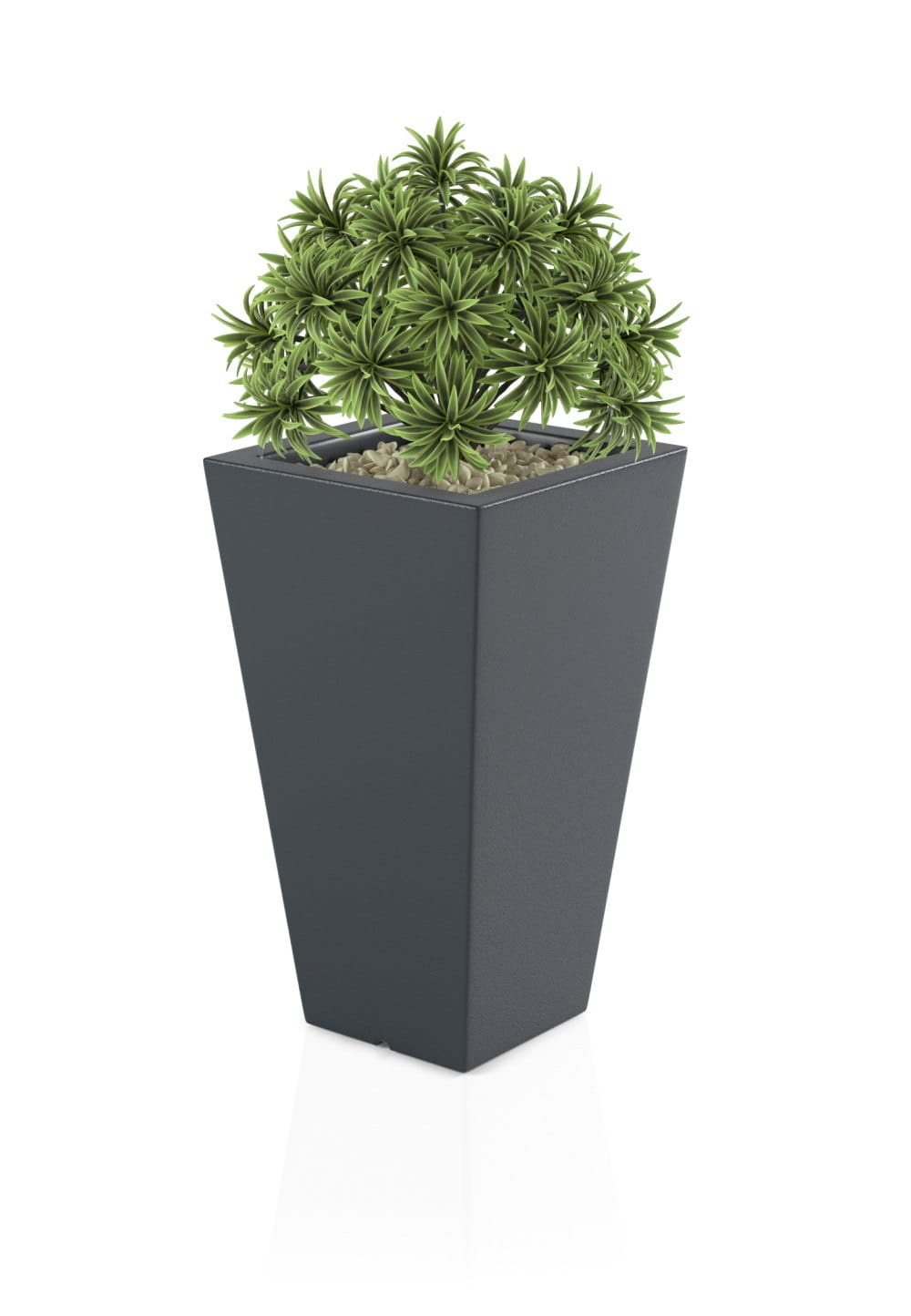 Bloempot - SLIM LINE S - 25x35x70cm - antraciet