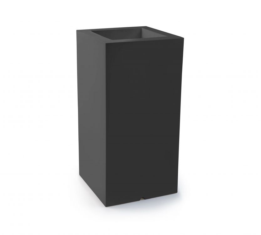 Bloempot - TOWER - 35x25x70cm - antraciet