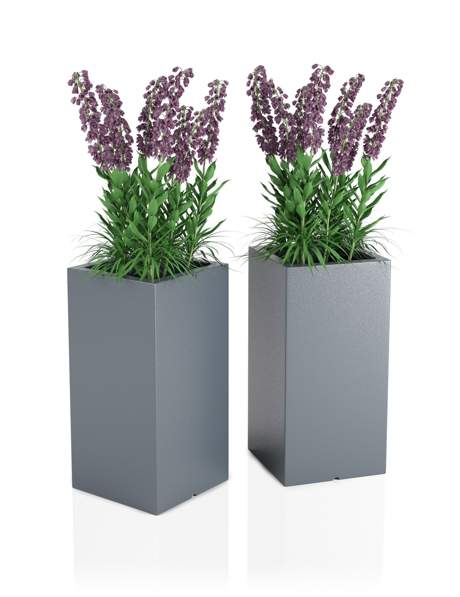 Bloempot - TOWER - 35x25x70cm - antraciet