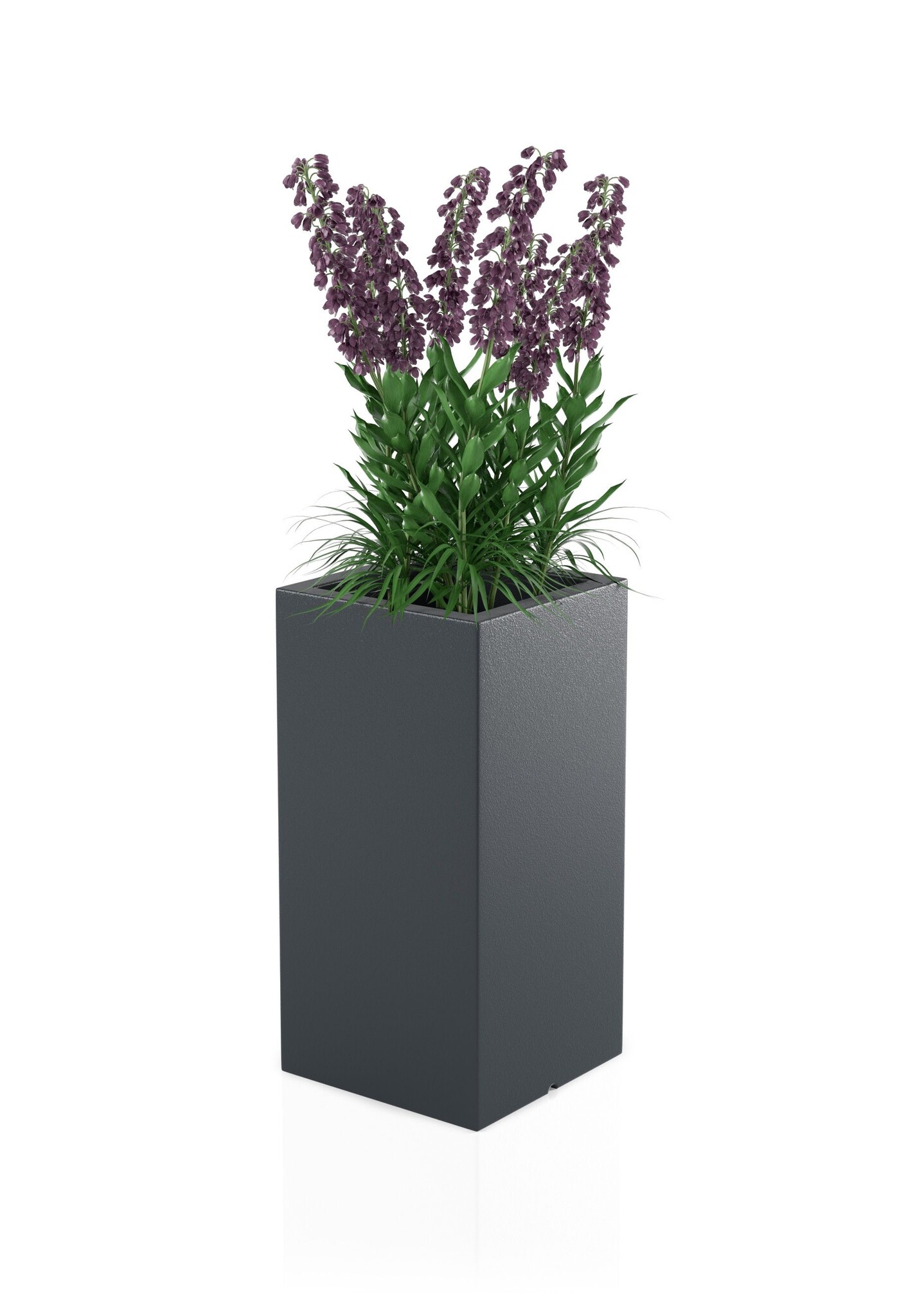Bloempot - TOWER - 35x25x70cm - antraciet