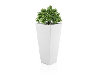 Bloempot - SLIM LINE M - 30x50x110cm - wit