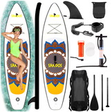 SUP board - opblaasbaar - 320cm - tot 150kg - geel, bruin