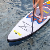 SUP board - opblaasbaar - 320cm - tot 150kg - geel, bruin