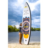 SUP board - opblaasbaar - 320cm - tot 150kg - geel, bruin