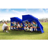 Strandparasol - XXL - 220x135cm - blauw