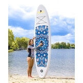 SUP board - opblaasbaar - 305cm - tot 150kg - mandala - blauw