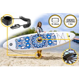 SUP board - opblaasbaar - 305cm - tot 150kg - mandala - blauw