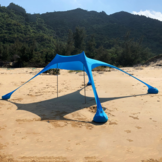 Strandtent TARP - 210x200cm - verstelbaar - blauw - 4 personen