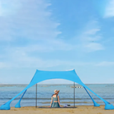 Strandtent TARP - 210x200cm - verstelbaar - blauw - 4 personen