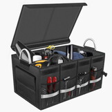 Kofferbak organiser - 58x35x30 cm - opvouwbaar - zwart