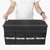 Kofferbak organiser - 58x35x30 cm - opvouwbaar - zwart