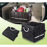 Kofferbak organiser - 58x35x30 cm - opvouwbaar - zwart