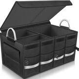Kofferbak organiser - 58x35x30 cm - opvouwbaar - zwart