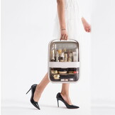 Make up koffer - 36x26x17cm - met lades - wit