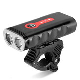 Fietsverlichting - voorlicht en achterlicht - LED - zwart