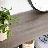 Boekenkast - boekenrek - 80x30x149cm - 5 planken - grijs zwart