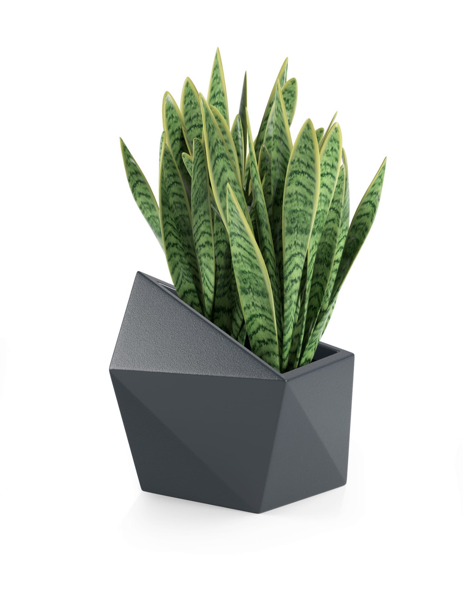 Bloempot ASTRO - 54x34x47,5cm - waterdicht - antraciet