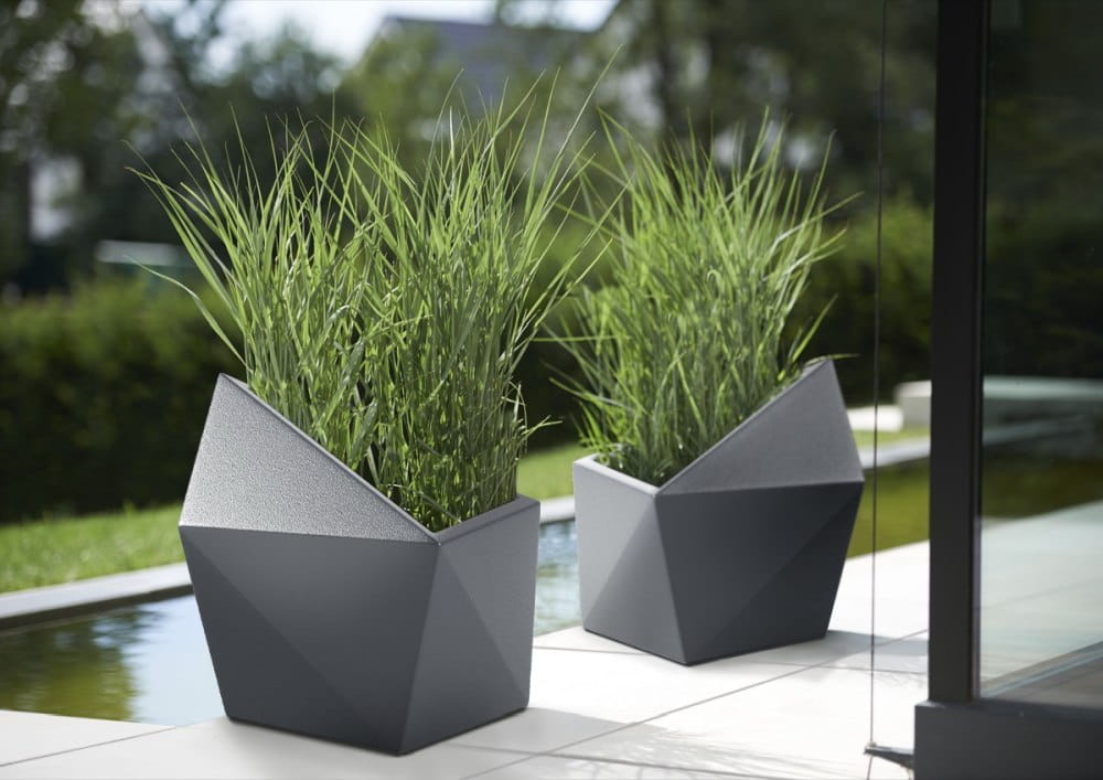 Bloempot ASTRO - 54x34x47,5cm - waterdicht - antraciet