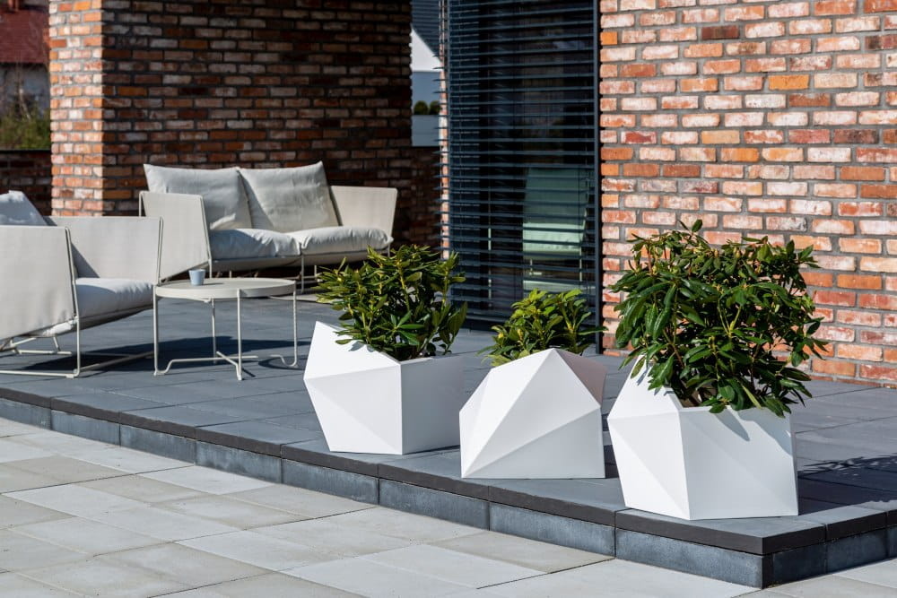 Bloempot ASTRO - 54x34x47,5cm - waterdicht - antraciet