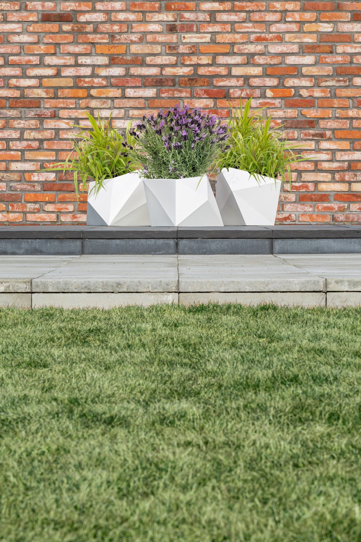 Bloempot ASTRO - 54x34x47,5cm - waterdicht - wit