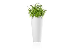 Bloempot HABANA - 40x30x80cm - waterdicht - wit