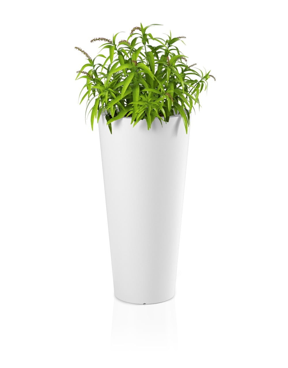 Bloempot HABANA - 40x30x80cm - waterdicht - wit