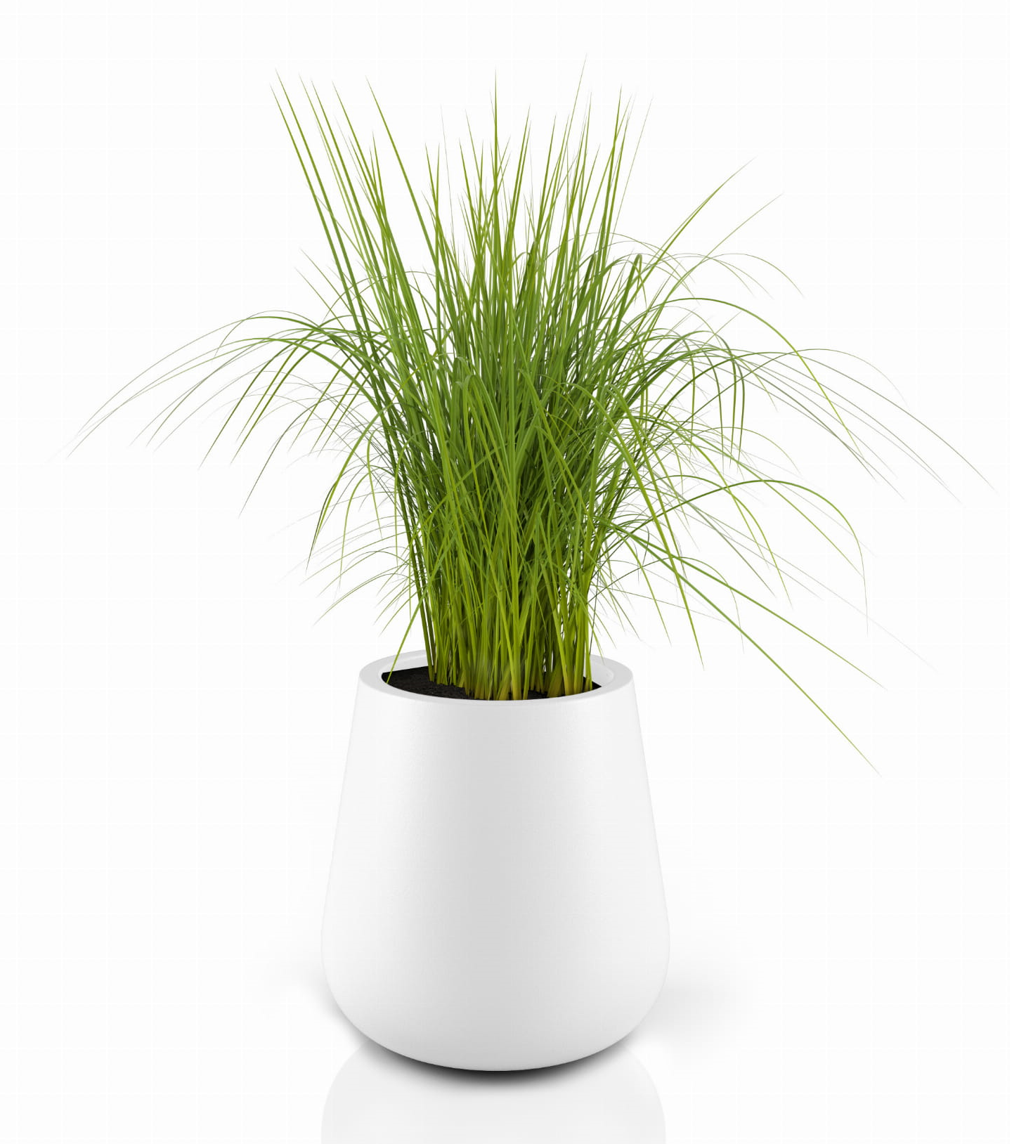 Bloempot LAGO - 47x23x50cm - kunststof - wit