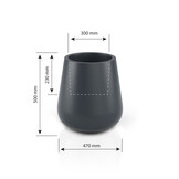 Bloempot LAGO - 47x23x50cm - kunststof - antraciet