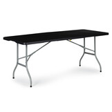 Campingtafel - inklapbaar - 153x70x73,5cm - zwart