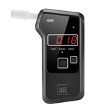 Blaastest alcohol AX9 - met 10 mondstukken - 0-2‰ - LCD display