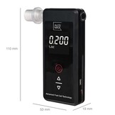 Blaastest alcohol PLATINUM - 5 mondstukken - 0-2‰ - LCD display