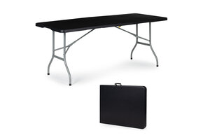 Campingtafel - inklapbaar - 180x70x73,5cm - zwart