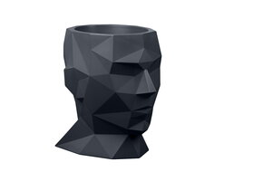 Bloempot - Adonis - 39x25x40cm - polyethyleen - antraciet