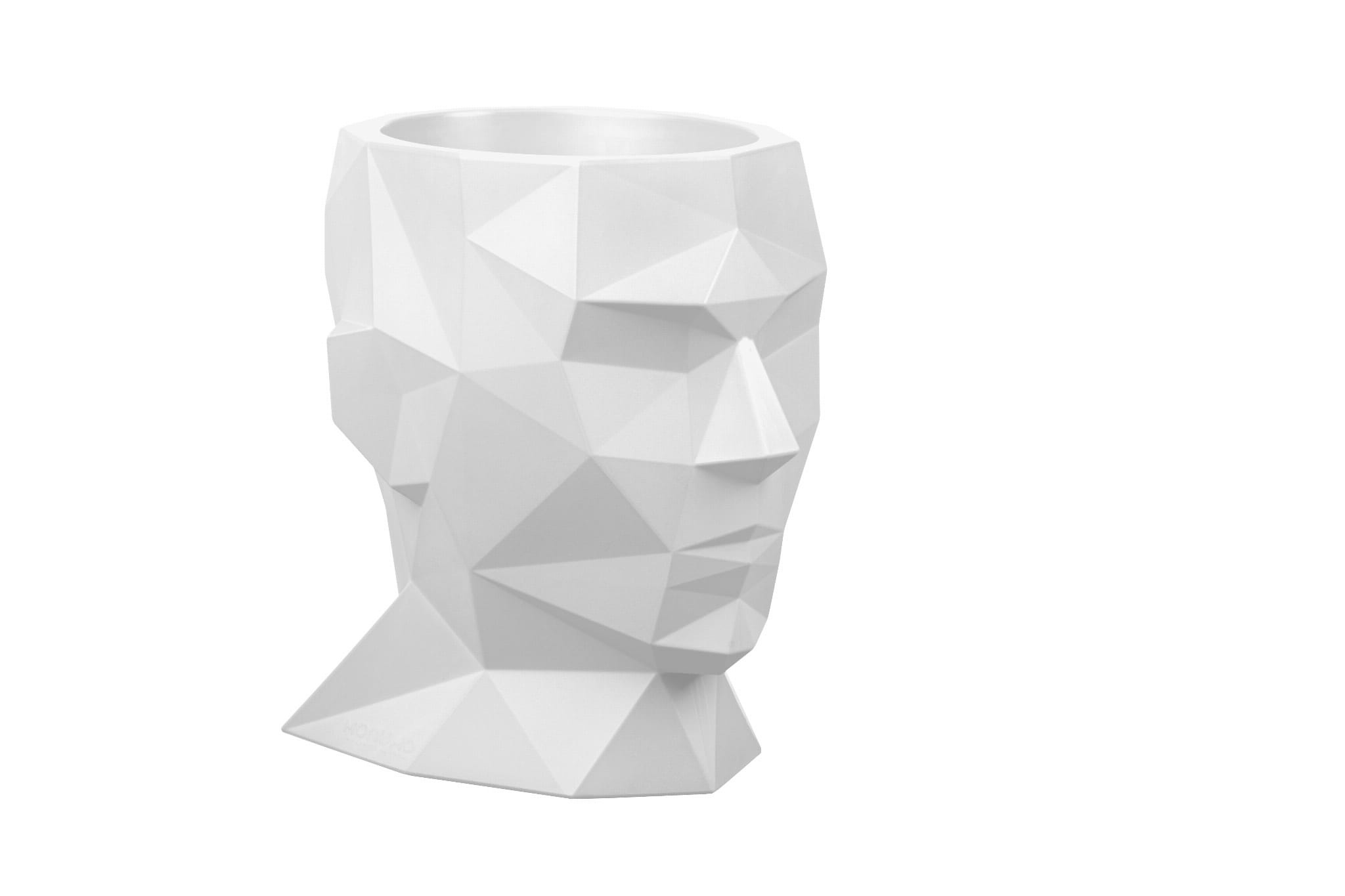 Bloempot ADONIS - 39x25x40cm - polyethyleen - wit